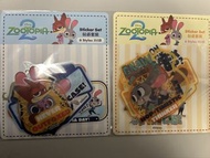 正品 現貨! 全新 請看描述 迪士尼 優獸大都會 瘋狂動物城 zootopia 尼克狐狸 Nick Wilde 朱迪兔 Judy Hopps 行李箱透明貼紙 stickers 2sets $30 購至