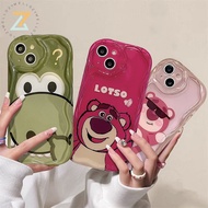 Redmi A1 Redmi A2 Redmi 9A Redmi 9C Redmi 9T Redmi 10 Redmi 10C Note 9S Note 11S 4G Note 9 Pro 4G Redmi 11 Prime 5G Cartoon 3D Wavy Curved Edge Strawberry Bear Cute Dinosaur Case