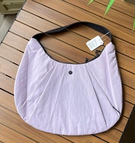 Lululemon Pleated Crescent Shape Shoulder Bag 10L in Lilac Water-Repellent Fabric - Ladies Bag