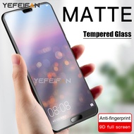 Huawei P20 Pro P30 P40 Mate 20 30 Tempered Glass Anti-fingerprint Screen Protector for Huawei Y5P Y6P Y7P Y6S Y8S Y9S Matte Tempered Glass Film
