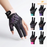 ILIGHTHEARTEDY4 Billiards Glove, Breathable Non Slip Three Fingers Glove, Portable Elastic Left Hand
