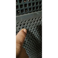 Iron plate. 5 mm and 12 mm holes, 2 mm thick, uk.85x35 cm