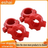 【eshai】Ideal for Standard Weights-Dumbbell Lock Nuts 25mm-Set of 4, High-Quality PVC, Red Color, Per