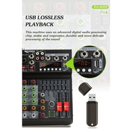 ◥ ◙ ♞Aibedo RV mixer 4 channels 6 channels DJ mixer Bluetooth USB DSP recording equipment singing K