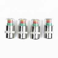 Automotive Tire Valve 4pcs Pressure Indicator Sensors for 28 36 PSI Safety