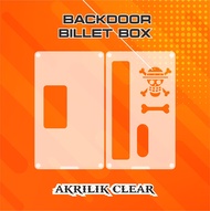 Backdoor Akrilik BIllet Box Bening/Transparan Hitam BILLETBOX ZhaffCustom