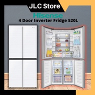 【Hisense】Side By Sides Refrigerator 4 door refrigerator Hisense Fridge - RQ568N4AWU (refrigerator/fridge/peti ais/冰箱