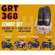 COMBO SET TAYAR DEPAN BELAKANG GRT238 GRT368 GRT668 90/80-17 120/70-17 Y15 Y16 RS150 RSX ROSSO DIAMO