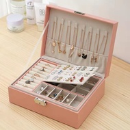 Double Jewelry Storage Box Earrings Earrings Ring Necklace Storage Box Gold Jewelry Bracelet Storage