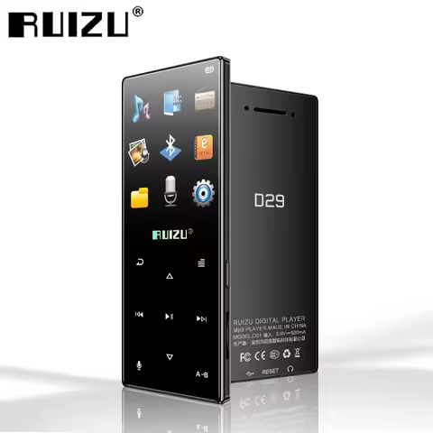 New Original RUIZU D29 Bluetooth MP3 Player Portable Audio 8GB HiFi Lossless Music Player Built in S