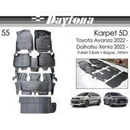 Promo DAYTONA 5D Carpet Toyota Avanza Veloz 2022 - COD