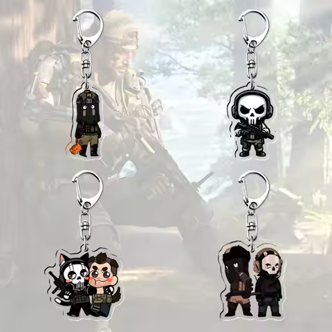 2026 Konig Keychain Ghosts Charm Pendant Keyring Duty Metal Keychain for Men Jewelry Gifts Cosplay