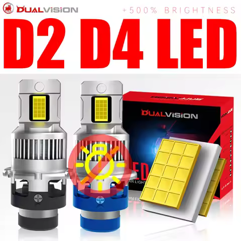 D2S Led Headlight Canbus Xenon Lamps 35W 55W HID D4S D2S D2R D4R 6500K White 30PCS 9054 CSP Chips 1: