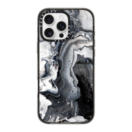 เคสกระจกลายหินอ่อนสีดำและสีขาวของแท้สำหรับ iPhone 16 Pro Max/ iPhone 15 Pro Max/ iPhone 14 13 12 Pro