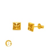 Orient Jewellers 916 Gold Four Leaf Tile Earring
