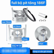 Full Bộ Quả Piston Máy Cày 186F Đầy Đủ Phụ Kiện Bộ Pít Tông Máy Phát Điện L90 Full Bộ Píttông (kho 7