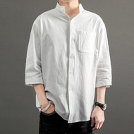 N&AI  คอเสื้อแขนยาวเสื้อเสื้อทันสมัย Oxford ผ้าคุณภาพดีและสะดวกสบาย. มีสามสีที่ให้เลือกจากสีขาวสีดำส