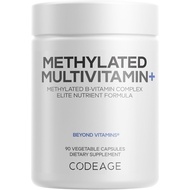 Codeage Methylated Multivitamin Supplement - B-Vitamin, Vitamin A, C, D, E, K2, B12 Methylcobalamin 