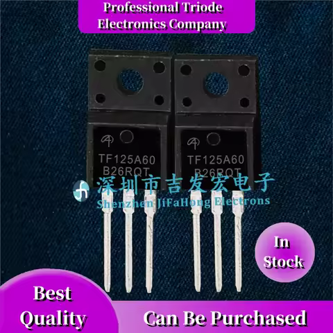 10PCS/LOT AOTF125A60FDL TO-220F N HOT Quality Guarantee Fast Shipping