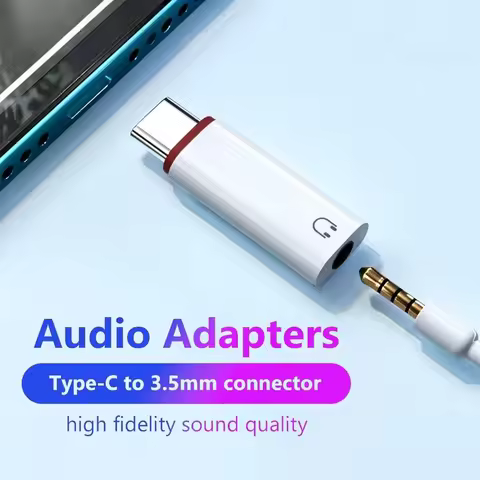 USB C To 3.5mm Jack Adapter 3.5mm Earphone Adapter USB C Audio Converter Type-C To 3.5mm Headphone C