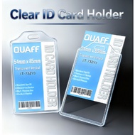 Clear ID Card Holder Vertical T-732V ID Sleeve ID Protector 54x85mm (ATM Size) - 10pcs