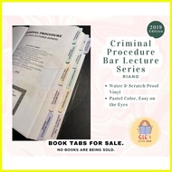 ♙ ✲ ✎ Criminal Procedure Bar Lecture Series by Riano 2019 Edition REX Books Book Tabs Labels Sticke