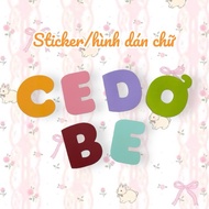 STICKER/Letter STICKER 6CM