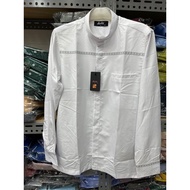 KEMKO HARLEY KEMEJA KOKO PUTIH POLOS TANGAN PANJANG