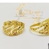 Xing Leong 916 Gold Fashion Ring / Cincin Fashion Emas 916