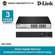 D-Link DGS-1016D 16 Port Gigabit Unmanaged Desktop Switch Switch