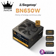 PSU SEGOTEP 650watt BN650W 80+ BRONZE FLAT CABLE non Modular - Black