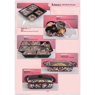 GIACOMO  KIMAYA 💯 Black Melamine collection/tempat hidang Lauk/party server Murah/