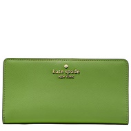 Kate Spade Madison Large Slim Bifold Wallet in Turtle Green KC579