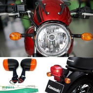 Lampu Sen motor Klasik Bulat Bohlam / Sein Crome