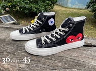 Converse รองเท้าผ้าใบคอนเวิร์สหุ้มข้อ แจ๊คเพลย์ รับประกันสินค้าตรงปก 100% รองเท้าผู้ชาย รองเท้าผู้หญิง รองเท้าผ้าใบ รองเท้าราคาถูก