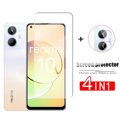 2Pcs Glass For Realme 10 Tempered Glass Sreen Protector Realme 10 Glass Protective Phone Camera Lens
