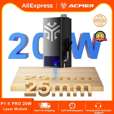 ACMER 10/20W Laser Head Upgrade Kit For Blue Diode CNC P1 S Pro Laser Engraving And Cutting Machines