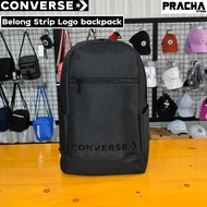 กระเป๋าเป้ Converse รุ่น belong strip logo backpack black (สีดำ)  [สินค้าลิขสิทธิ์แท้100%] มีใบรับประกันจากบริษัทผู้จัดจำหน่าย