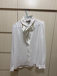 louis vuitton lv white chiffon shirt 白色雪紡上衣