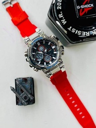 1.1 Quailty Gsh ock Series Model MTG B1000 Double time Men light Analog Digital jam Lelaki Box Free 