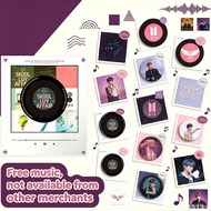 BTS EXO BIGBANG SEVENTEEN NFC Fridge Magnet - Rotating Record + Night Light + Preloaded Music​