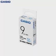 CASIO標籤機色帶9mm白底藍字