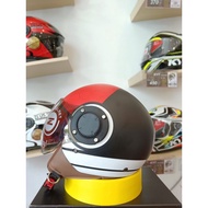 ZEUS HELMET ZS-217 RED POKE BALL