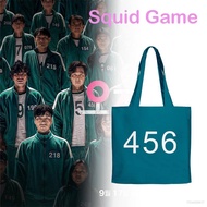 lz- Squid Game new handbag 3D printing fashion tote bag Oxford cloth work travel shopping bag sports and leisure