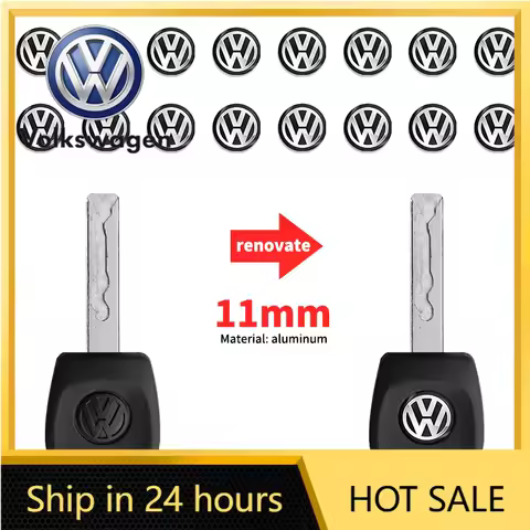 2026 New For VOLKSWAGEN VW 11mm Metal Car Key Badge Emblem Replacement Stickers For Volkswagen VW Po