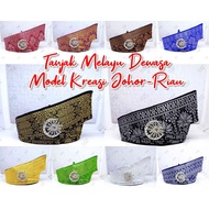 Tanjak/Tengkolok Premium Adult Men's Destar Creation Model Johor-Riau | Traditional Head Covers for 