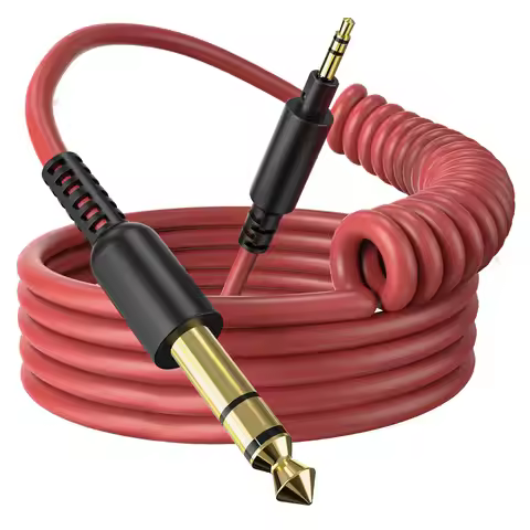 Oneodio Audio Cables 6.3mm to 3.5mm Aux Audio Cable for Studio DJ Headphone Headset for Guitar Music