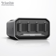 SanDisk Professional 0TB PRO-Blade Station - Powerful 4-Bay PRO-Blade SSD Mag Enclosure Thunderbolt
