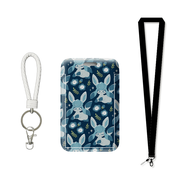 Full Moon General Store Pokemon Cartoon Eevee Meal Card Holder Frosted Campus Student with Lanyard A