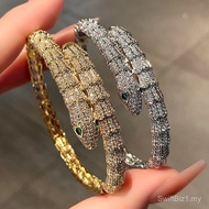 Simulation Snake Green Scale Punk Eye Bracelet Bracelet Bracelet Unique Fashion Retro Snake Domineer